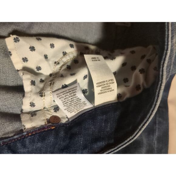 Lucky Brand Women's Plus Size 24W Emma Crop Jeans Blue Cotton Blend Zip Solid - Picture 6 of 9